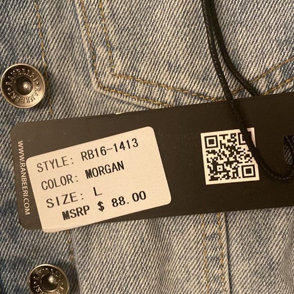 Hooded Denim Jacket/Vest - Picture 7 of 8